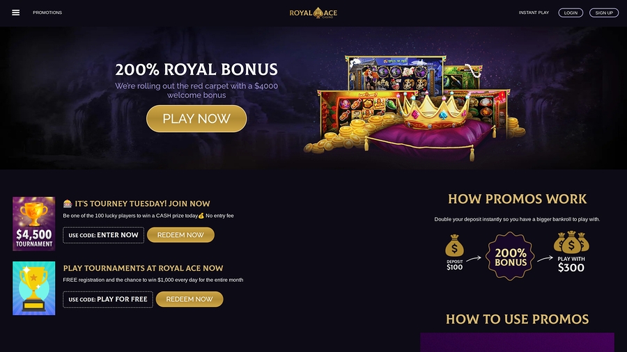 Royal Ace Casino's Exclusive No Deposit Bonus Offer